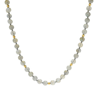 Gem Treasures 18K Vermeil Choice of Gemstone Bead Strand Necklace
