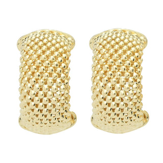 Toscana Italiana Choice of Plating Coreana Chain Wide Hoop Hoop Earring