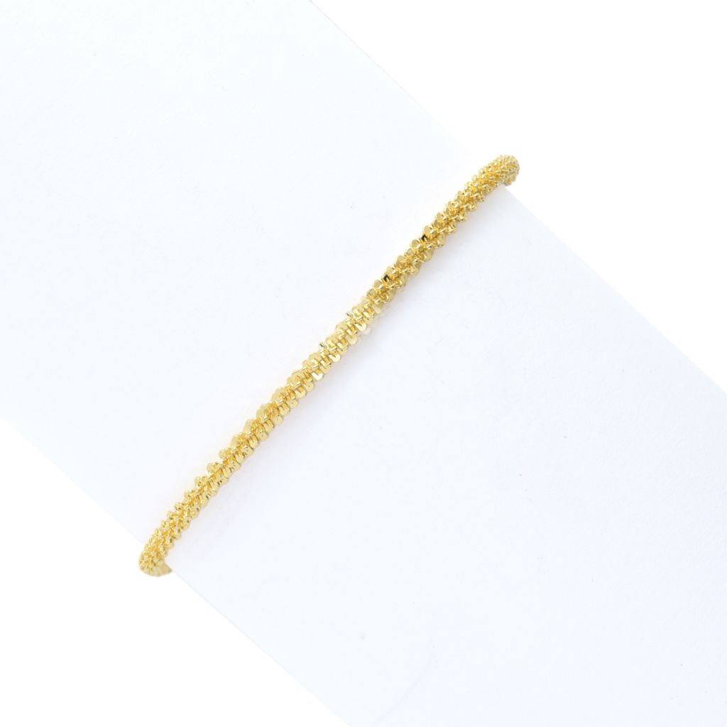 Toscana Italiana 18K Gold Plated Choice of Size Margherita Chain Bracelet