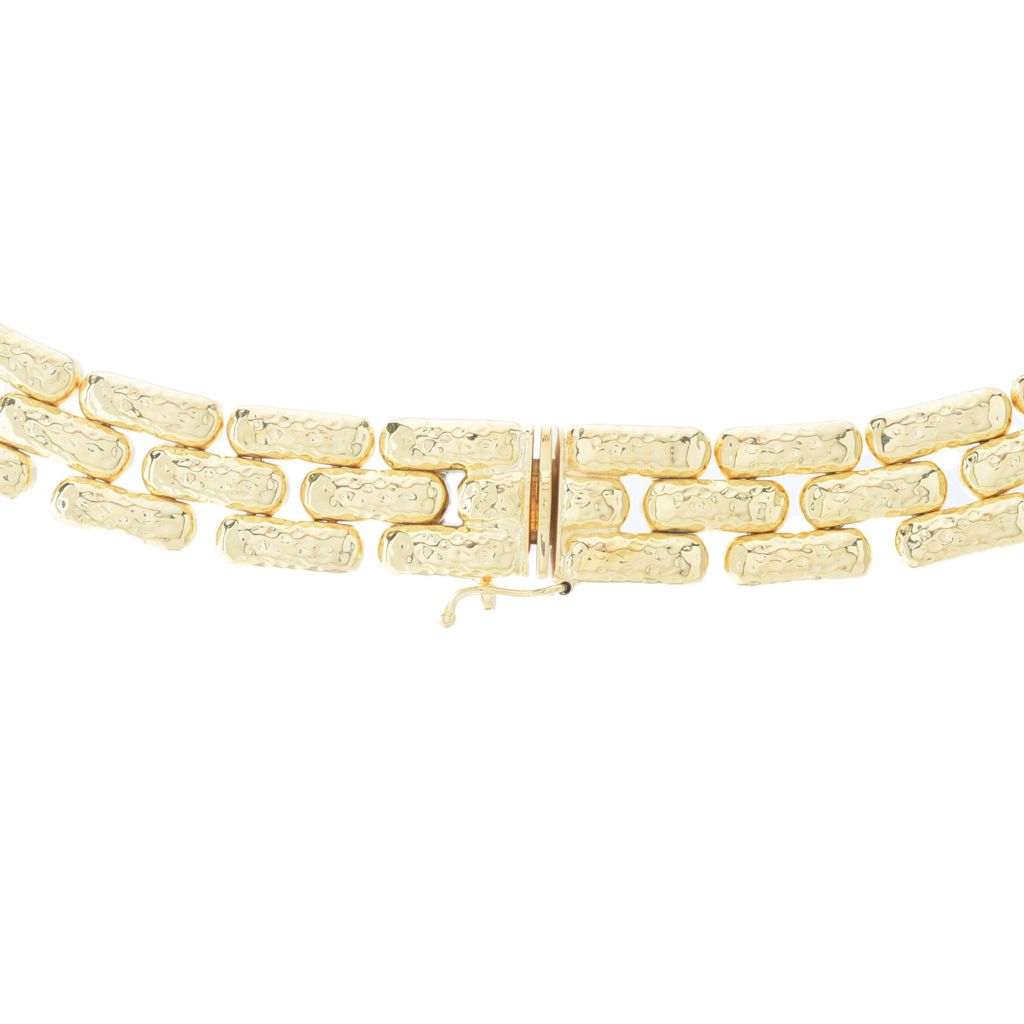 Toscana Italiana 18K Gold Plated Acqua Bagnata Panther Link Necklace