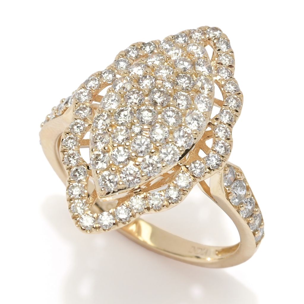 Gems of Distinction 14K Gold 1.20ctw Diamond Marquise Shape Ring