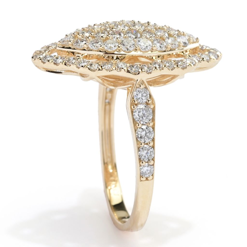 Gems of Distinction 14K Gold 1.20ctw Diamond Marquise Shape Ring