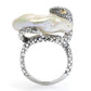 Artisan Silver by Samuel B. Baroque Cultured Pearl Snake Ring
