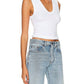 Enza Costa - Textured Rib Sleeveless U Tank