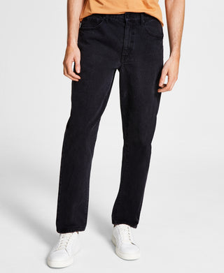 Mens Mid-Rise Relaxed Tapered Leg Jeans