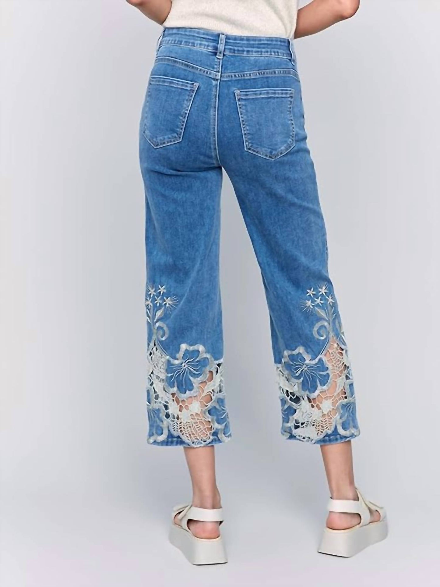 Charlie B - Crop Flare Leg Jeans