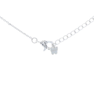 Artisan Silver by Samuel B. 1.18ctw Multi Gemstone Butterfly Necklace