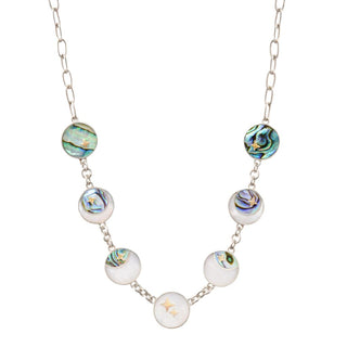 Artisan Silver by Samuel B. Abalone & Mother-of-Pearl Moon Phase Necklace