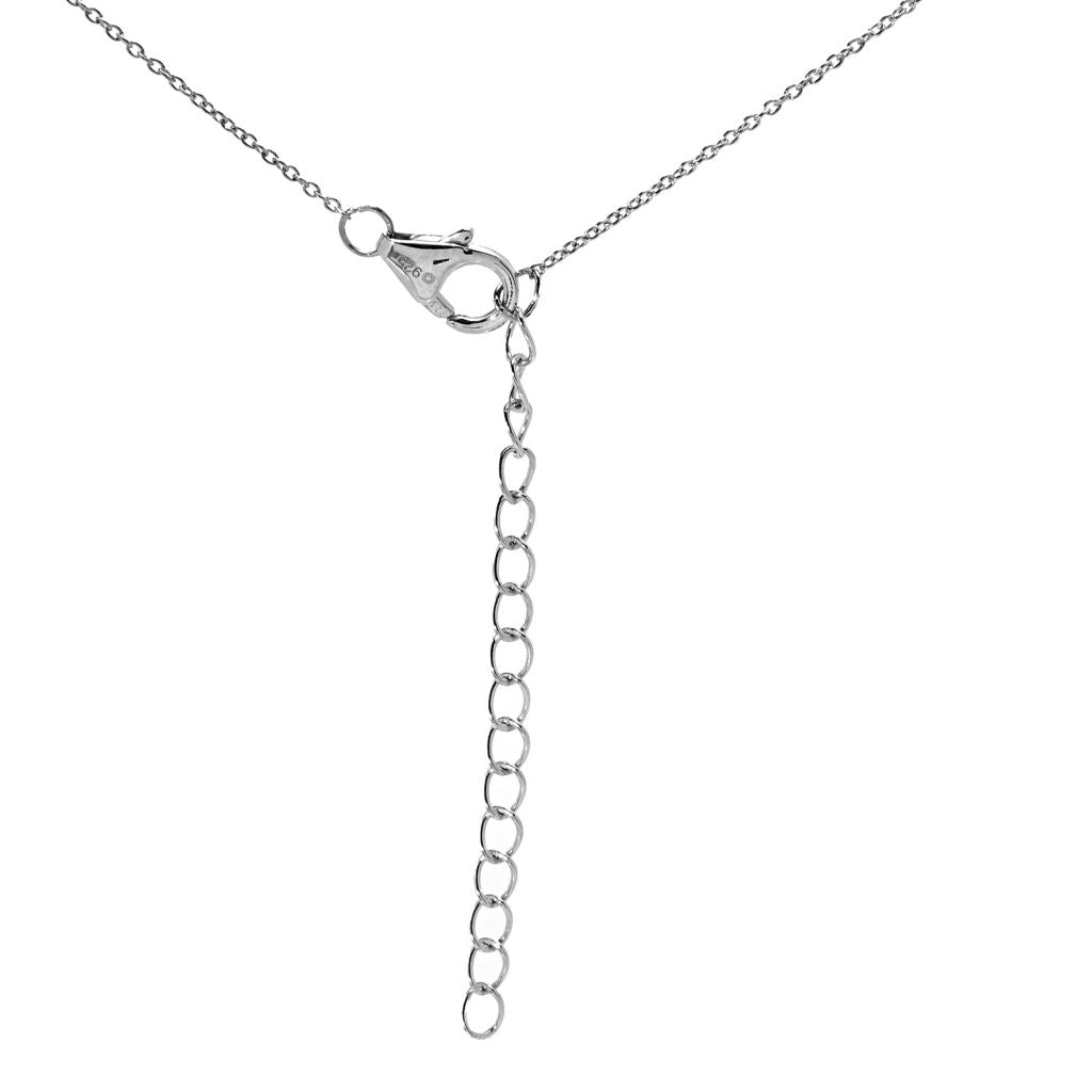 18K Gold Plated 3.64ctw White Topaz, White Zircon & Enamel Art Deco Pendant