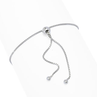 Platinum Plated "Shades of Spring" 5.60ctw Multi Gem Adjustable Bolo Bracelet