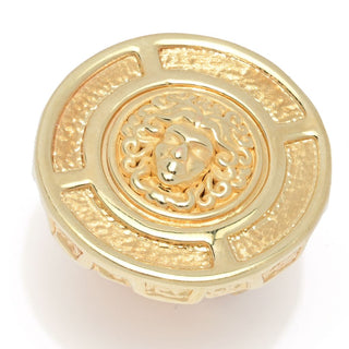 Graziella 23K Gold Plated Electroform Medusa Coin Ring