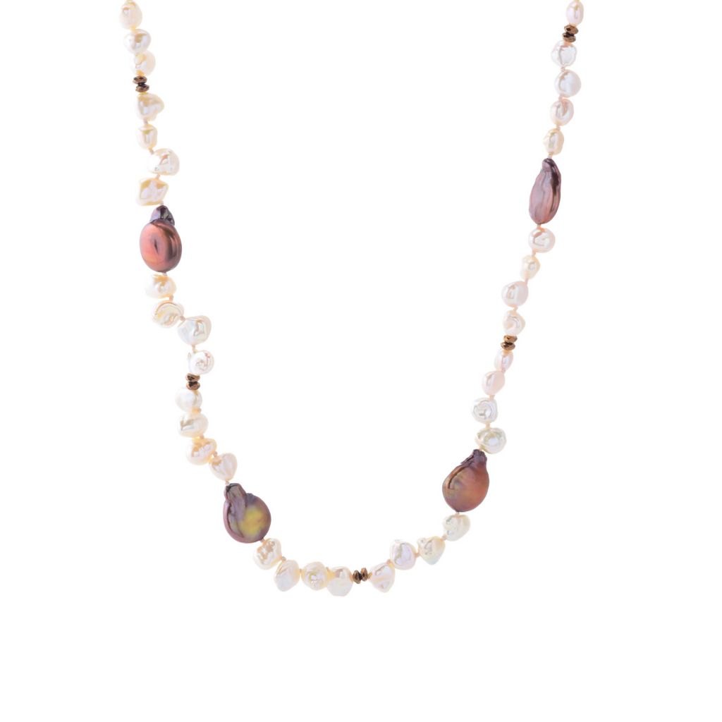 Far East Jewelry Keshi Cultured Pearl 40" "Endless" Strand Necklace