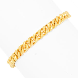 Toscana Italiana 18K Gold Plated Reversible Polished Curb Link Bracelet