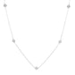 Brilliante 5.88 DEW Simulated Diamond Station Forzatina Necklace