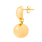 Toscana Italiana 18K Gold Plated Electroform Double Bead Drop Earrings