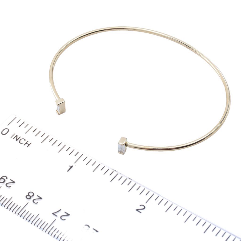 Kendra Scott 14K Gold Polished 0.19ctw "Isabella" Diamond Cuff Bracelet