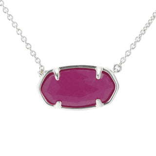 Kendra Scott Sterling Silver "Elisa" Choice of Gemstone Necklace