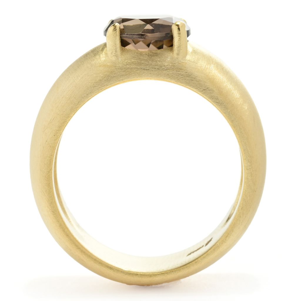 Toscana Italiana 18K Gold Plated Choice of 8mm Gem Setosa Band Ring
