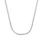 Brilliante Simulated Diamond Choice of Length Tennis Necklace