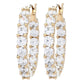 Brilliante 3.00 DEW Simulated Diamond Inside Out Hoop Earrings