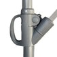 10 ft Offset Cantilever Patio Umbrella with Crank Gray