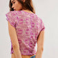 Free People - Oh My Baby Scoop Neck Crop Tee