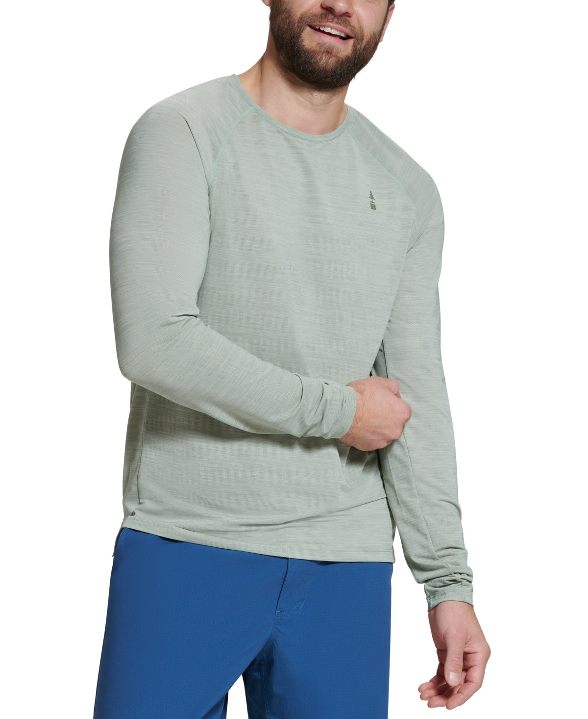 Men's Fitness Long Sleeve Moisture-Wicking Shirt