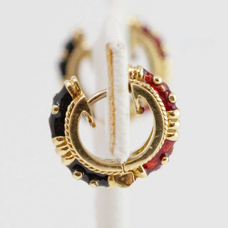 Hidalgo - Women's Enamel Reverisble Earrings