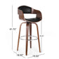 Modern Bar Stool with Swivel Function