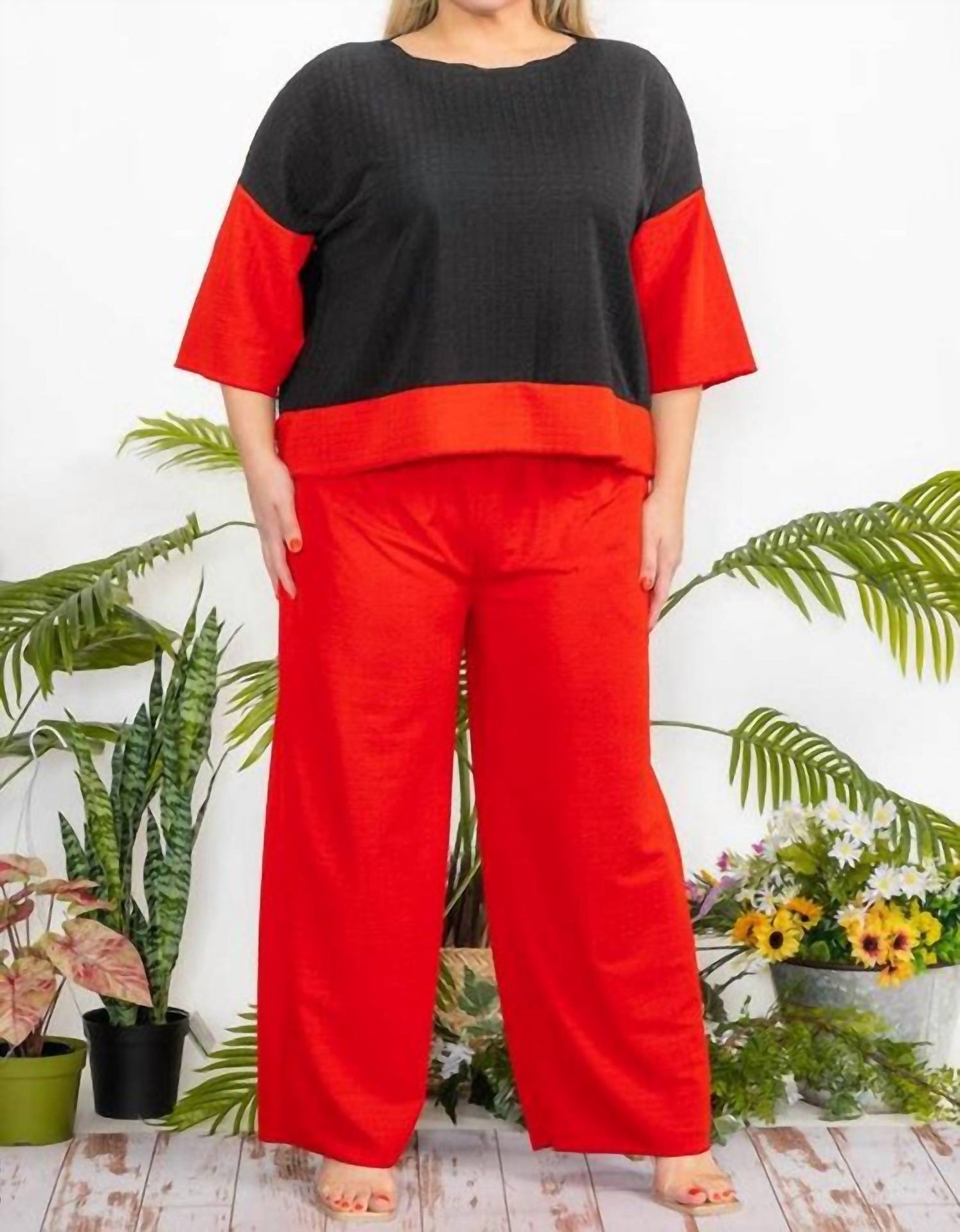 Karen T Design - Cozy Textured Two-piece Set