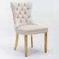 Nikki Collection Modern Tufted Velvet Upholstered Dining Chairs - Set of 2