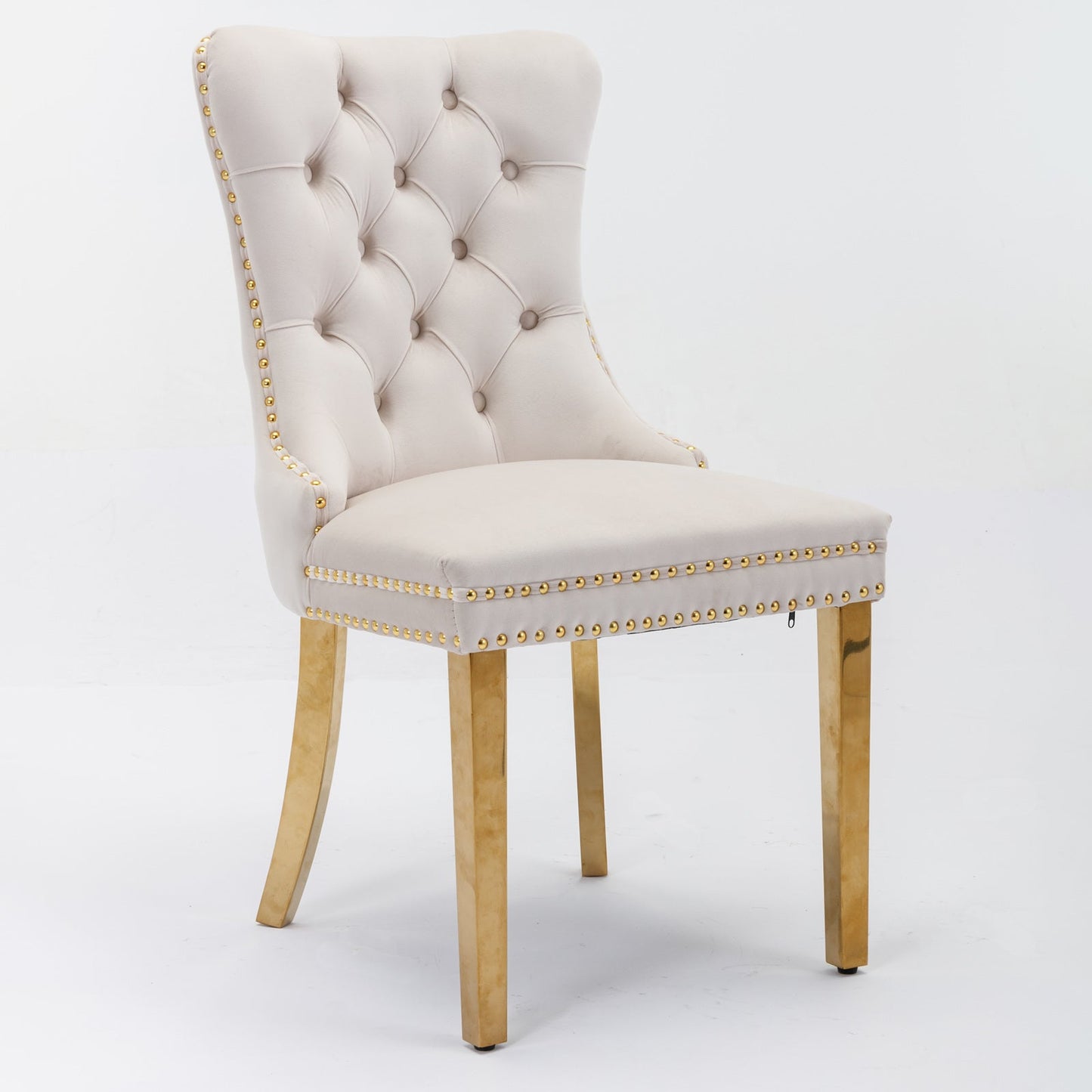 Nikki Collection Modern Tufted Velvet Upholstered Dining Chairs - Set of 2