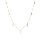 Gems of Distinction 14K Gold 0.40ctw Diamond Graduated Bar Charm Necklace