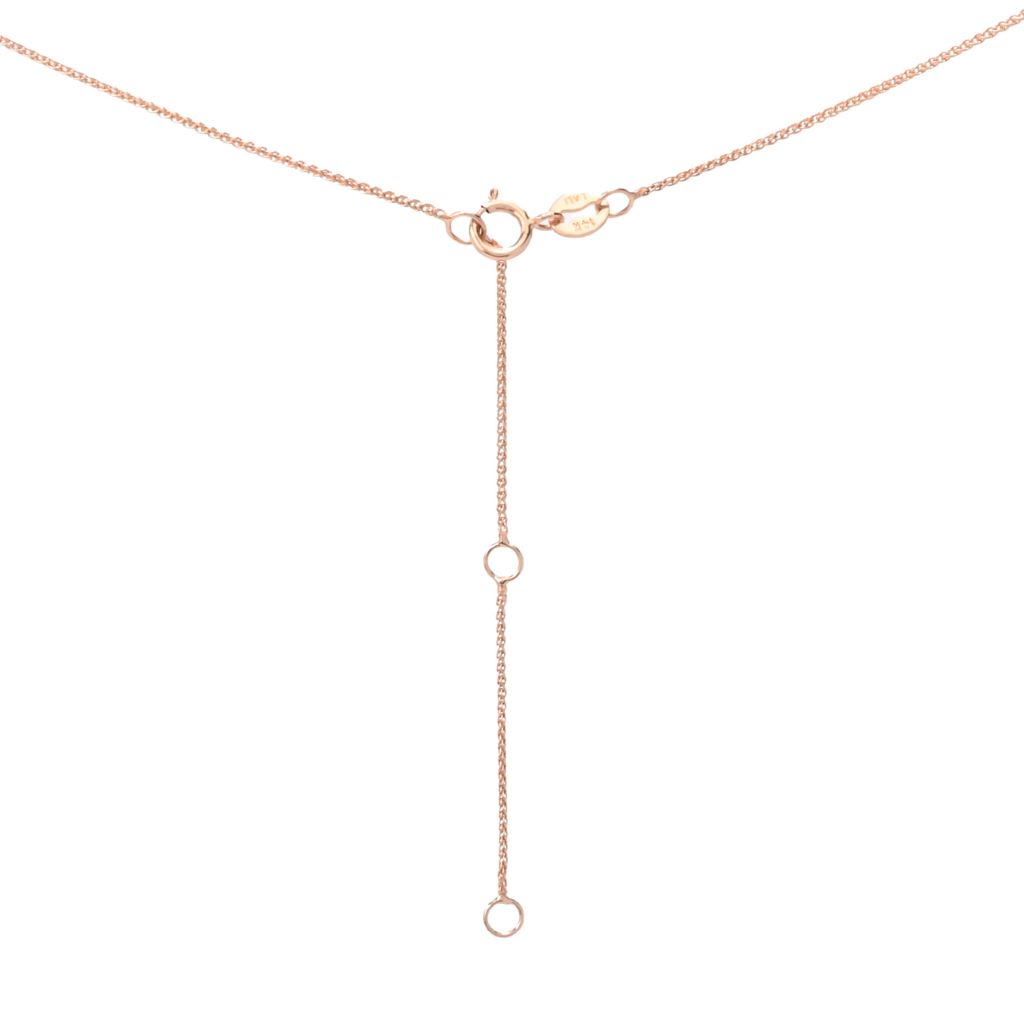 LALI Jewels 14K Rose Gold 9x7mm Turquoise & Diamond Pendant w/ Chain