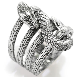 Artisan Silver by Samuel B. Multi Row Serpent Ring, 8.0 grams
