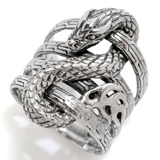 Artisan Silver by Samuel B. Multi Row Serpent Ring, 8.0 grams
