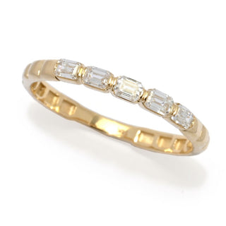 Sabrina Designs 14K Gold 0.33ctw Emerald Cut Diamond 5-Stone Ring