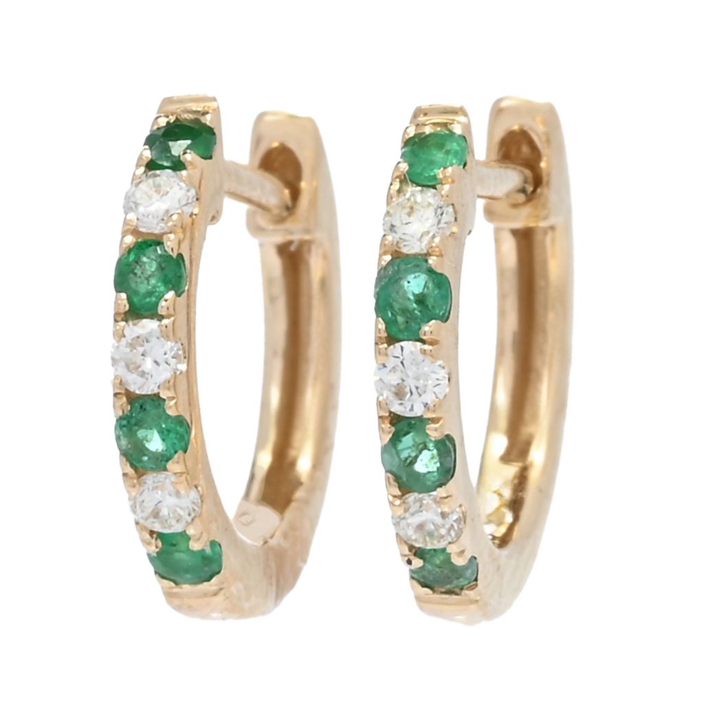 sabrina-designs-14k-gold-0-20ctw-emerald-diamond-huggie-hoop-earrings
