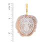 Cameo Italiano "Elysse" Choice of Jungle Animal Shell Cameo Enhancer Pendant