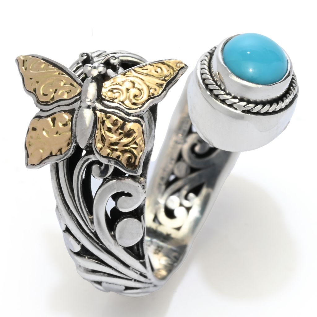 artisan-silver-by-samuel-b-8x6mm-sleeping-beauty-turquoise-butterfly-ring