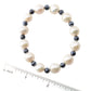 Far East Jewelry Baroque Freshwater Cultured Pearl & Black Spinel Stretch Bracelet