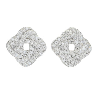 Diamond Treasures 0.35ctw Diamond "Love Knots" Stud Earrings