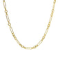 Toscana Italiana 18K Gold Plated Choice of Length Alternating Link Necklace