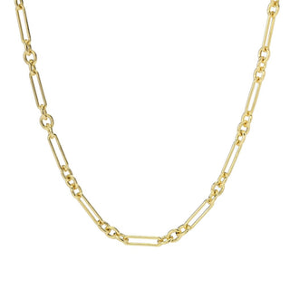 Toscana Italiana 18K Gold Plated Choice of Length Alternating Link Necklace