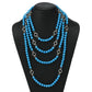 Artisan Silver by Samuel B. Turquoise Bead & Silver Link Station Necklace