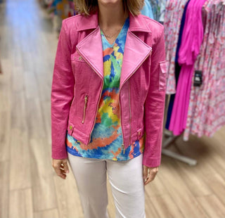 Insight - Vegan Leather Zip Up Jacket