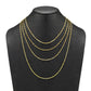 Stefano Oro 14K Gold "Clover Petali" Chain Necklace