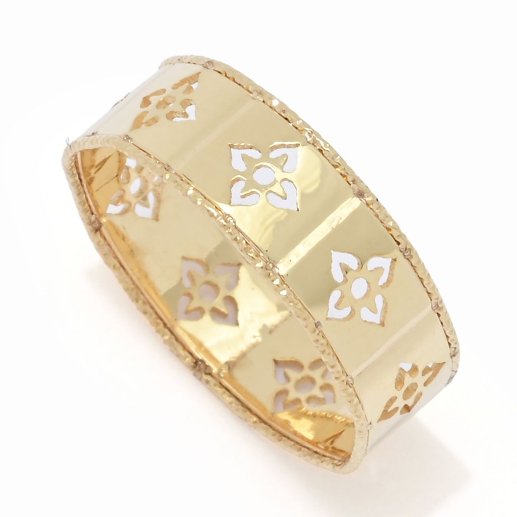 Stefano Oro 14K Gold "Romanza Collection" Cutout Ring, 1.7 grams