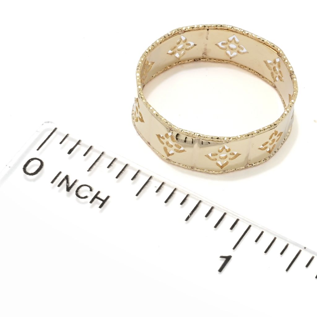 Stefano Oro 14K Gold "Romanza Collection" Cutout Ring, 1.7 grams