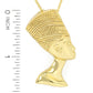 Passport to Egypt 18K Gold Plated Queen Nefertiti Pendant w/ 18"+2" Chain
